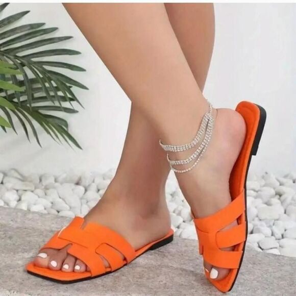 womens non slip flat sandal slide - Picture 5 of 5